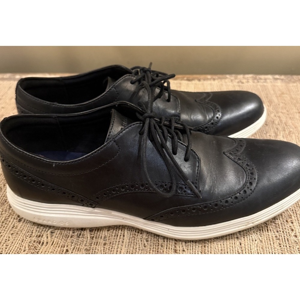 Cole Haan Grand.OS Wingtip Oxford Dress Shoes Men's Size 11M black - Picture 7 of 15